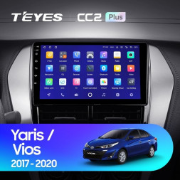 Штатная магнитола Teyes CC2 Plus 4/32 Toyota Yaris (2017-2020) F1