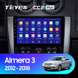 Штатная магнитола Teyes CC2 Plus 4/32 Nissan Almera 3 G15 (2012-2018)
