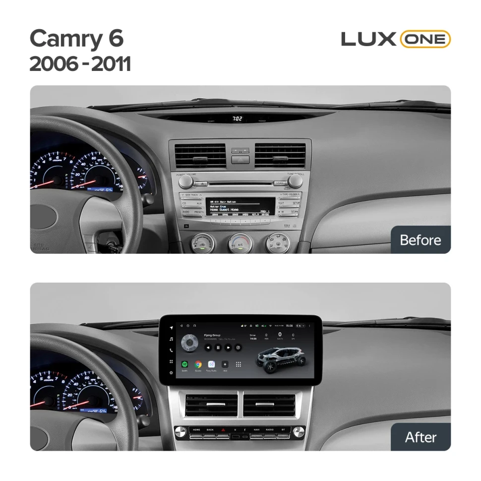 Переходная рамка Toyota Camry 6 XV 40 50 (2006-2011) F2 (12,3")