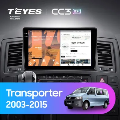 Штатная магнитола Teyes CC3 2K 360 6/128 Volkswagen Transporter T5 (2003-2015)