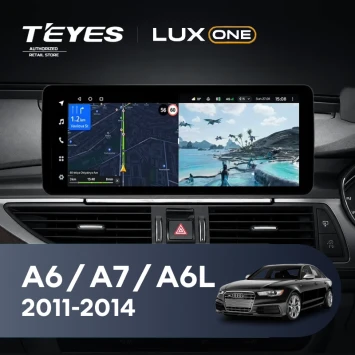 Штатная магнитола Teyes LUX ONE 4/64 Audi A7 4G (HN+R System) (2011-2014) Правый руль
