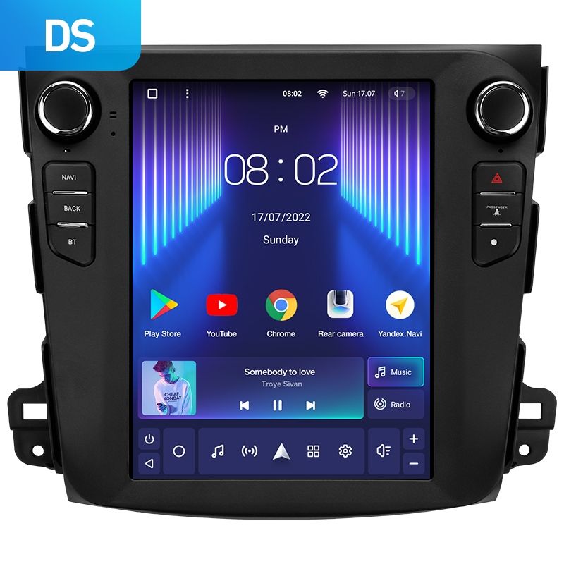 Переходная рамка Mitsubishi Outlander 2 CW0W (2005-2013) / Citroen C-Crosser 1 (2007-2013) / Peugeot 4007 (2007-2012) Тип-B (9,7&quot;)