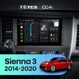 Штатная магнитола Teyes CC4 6/64 Toyota Sienna 3 XL30 (2014-2020)