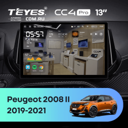 Штатная магнитола Teyes CC4 Pro 8/128 Peugeot 2008 2 (2019-2021) (0din) (13")