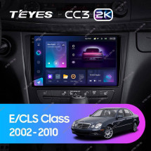 Штатная магнитола Teyes CC3 2K 6/128 Mercedes Benz E-Class S211 W211 CLS-Class C219 (2002-2010)