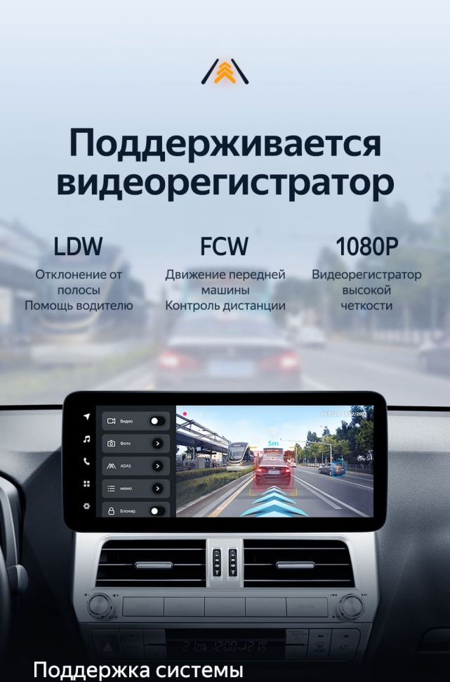 Штатная магнитола Teyes LUX ONE 4/32 Toyota Land Cruiser Prado 150 (2018-2020)