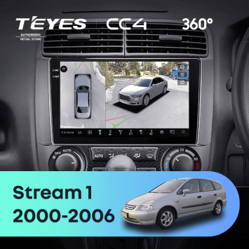 Штатная магнитола Teyes CC4 360 6/64 Honda Stream 1 (2000-2006) F1
