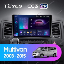 Штатная магнитола Teyes CC3 2K 6/128 Volkswagen Multivan T5 (2003-2015)