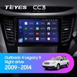 Штатная магнитола Teyes CC3 4/32 Subaru Outback 4 (2009-2014)