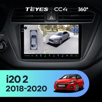 Штатная магнитола Teyes CC4 360 8/128 Hyundai i20 2 GB (2018-2020)