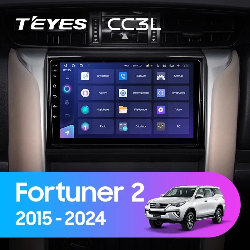 Штатная магнитола Teyes CC3L 4/32 Toyota Fortuner 2 (2015-2024)