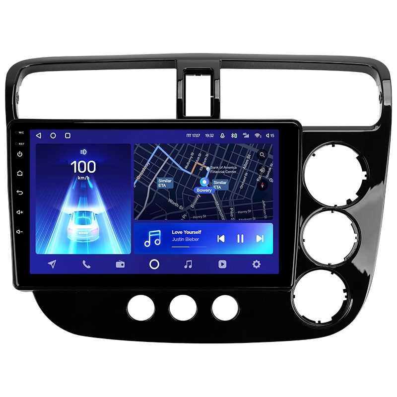 Переходная рамка Honda Civic 7 (2000-2006) F2 Правый руль (9&quot;)