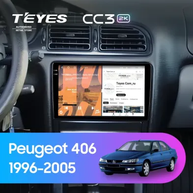Штатная магнитола Teyes CC3 2K 4/64 Peugeot 406 (1999-2005)