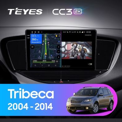 Штатная магнитола Teyes CC3 2K 4/64 Subaru Tribeca WX W10 (2004-2014)