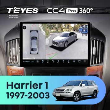 Штатная магнитола Teyes CC4 Pro 360 8/128 Toyota Harrier 1 (XU10) (1997-2003) F2 (11")
