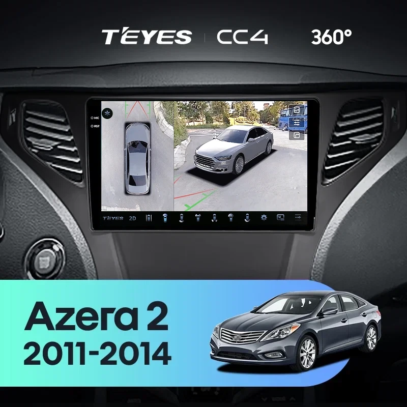 Штатная магнитола Teyes CC4 360 6/64 Hyundai Azera 2 (2011-2014) F2