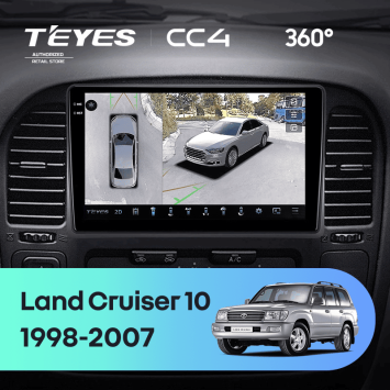 Штатная магнитола Teyes CC4 360 6/64 Toyota Land Cruiser 10 J100 100 (1998-2007)