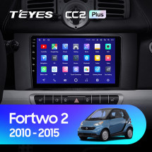 Штатная магнитола Teyes CC2 Plus 6/128 Mercedes Benz Smart Fortwo 2 (2010-2015)