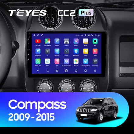 Штатная магнитола Teyes CC2L Plus 1/16 Jeep Compass 1 MK (2009-2015)