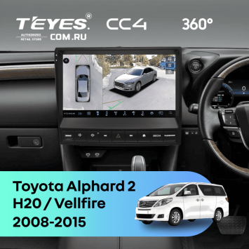 Штатная магнитола Teyes CC4 360 8/128 Toyota Alphard 2 H20 (2008-2015) F3