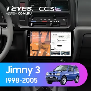 Штатная магнитола Teyes CC3 2K 360 6/128 Suzuki Jimny 3 (1998-2005)