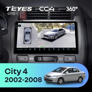 Штатная магнитола Teyes CC4 360 8/128 Honda City 4 (2002-2008)