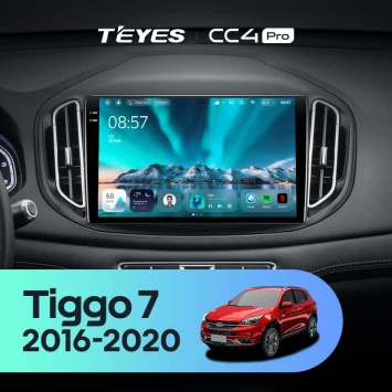 Штатная магнитола Teyes CC4 Pro 8/128 Chery Tiggo 7 (2016-2020) F1