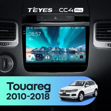 Штатная магнитола Teyes CC4 Pro 8/128 Volkswagen Touareg FL NF (2010-2018) Тип-B