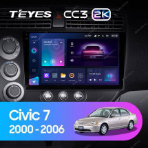 Штатная магнитола Teyes CC3 2K 360 6/128 Honda Civic 7 (2000-2006)