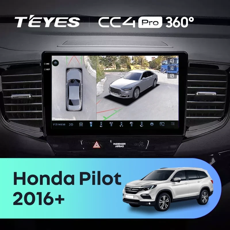 Штатная магнитола Teyes CC4 Pro 360 8/128 Honda Pilot 2016+