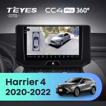 Штатная магнитола Teyes CC4 Pro 360 12/256 Toyota Harrier 4 XU80 (2020-2022)