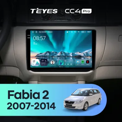 Штатная магнитола Teyes CC4 Pro 12/256 Skoda Fabia 2 (2007-2014)