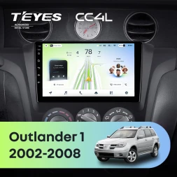 Штатная магнитола Teyes CC4L 6/64 с DTS Mitsubishi Outlander 1 (2002-2008) F1