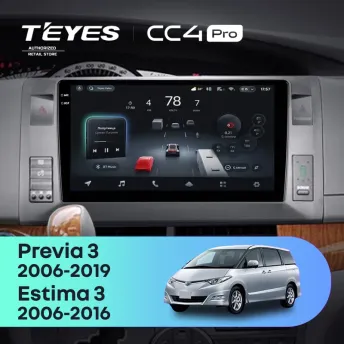 Штатная магнитола Teyes CC4 Pro 12/256 Toyota Previa, Estima AHR20 XR50 (2006-2019)
