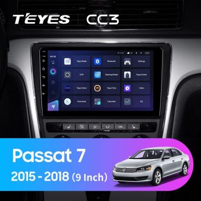 Штатная магнитола Teyes CC3 4/32 Volkswagen Passat 7 B7 (2015-2018) F1