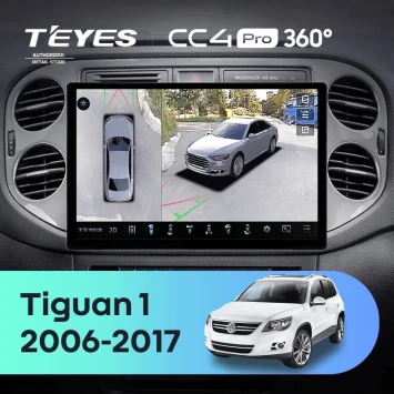 Штатная магнитола Teyes CC4 Pro 360 8/128 Volkswagen Tiguan 1 NF (2006-2011) F2 (11")