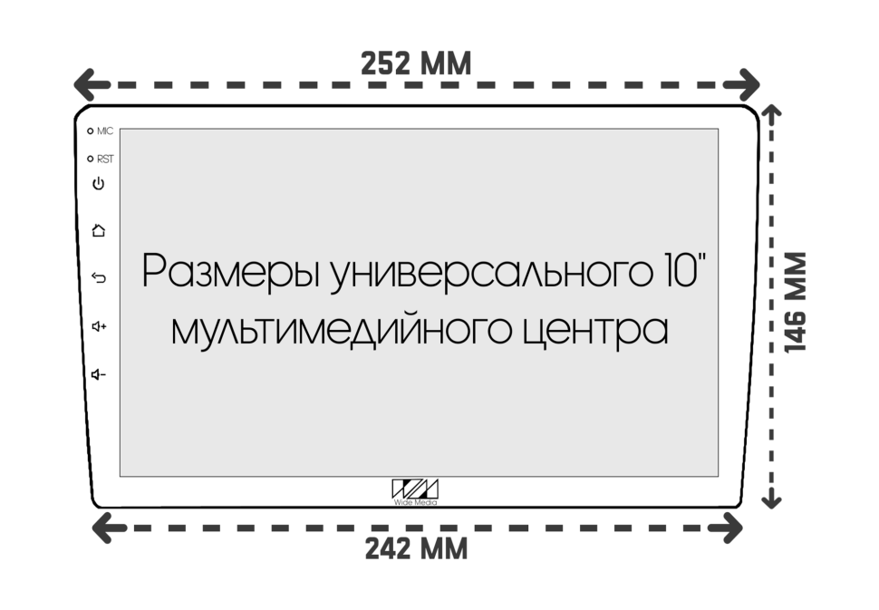 Переходная рамка Honda Vezel 2 HR-V RV RZ (2021-2025) MFA дисплея F2 (1 din) (10")