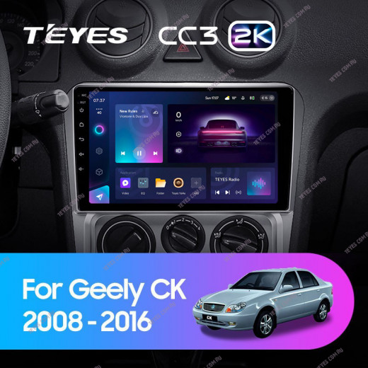 Штатная магнитола Teyes CC3 2K 4/32 Geely CK (2008-2016) — 