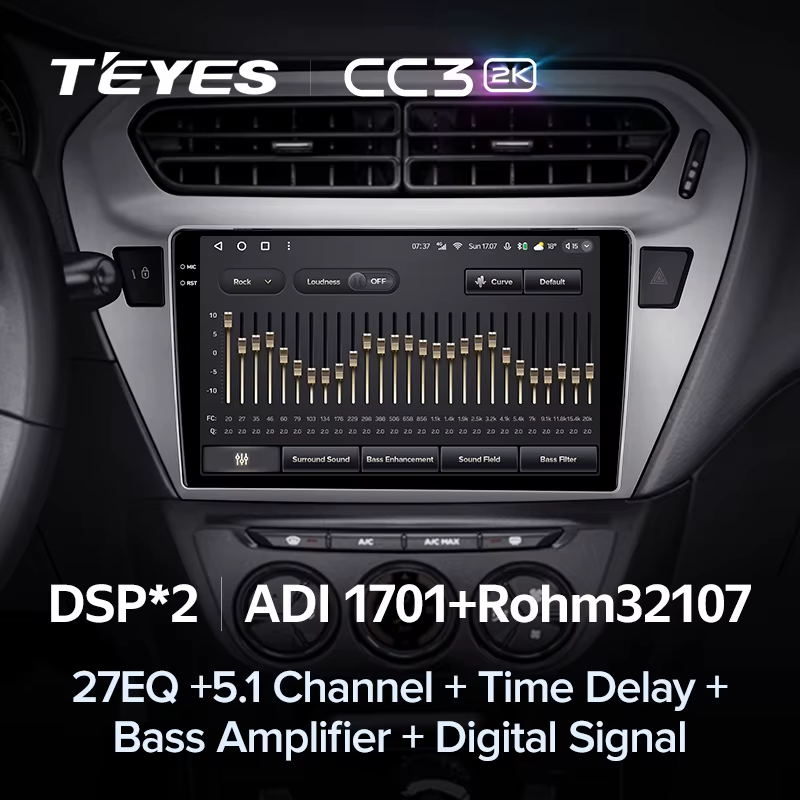 Штатная магнитола Teyes CC3 2K 6/128 Peugeot 301 (2012-2016) F2