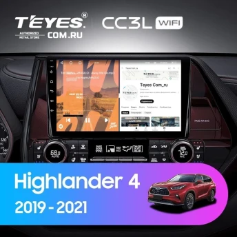 Штатная магнитола Teyes CC3L WiFi 2/32 Toyota Highlander 4 XU70 (2019-2021)