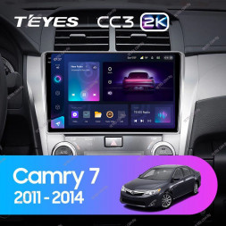 Штатная магнитола Teyes CC3 2K 360 6/128 Toyota Camry 7 XV 50 55 (2011-2014) Тип-A