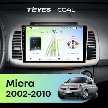 Штатная магнитола Teyes CC4L 6/64 с DTS Nissan Micra K12 (2002-2010)