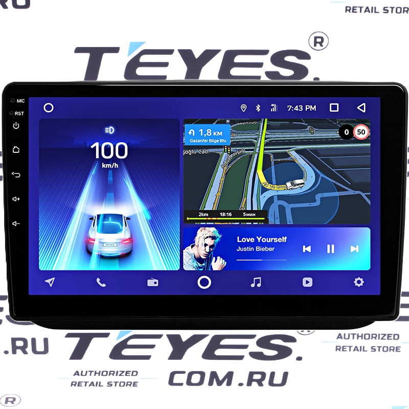 Переходная рамка Skoda Fabia 2 (2007-2014) (10&quot;)