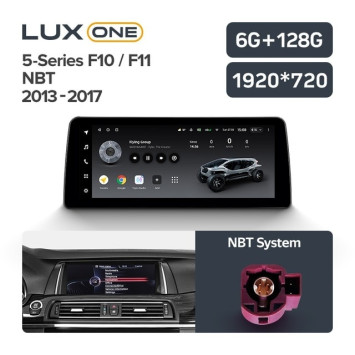 Штатная магнитола Teyes LUX ONE 6/128 BMW 5-Series F10 F11 (NBT) (2013-2017)