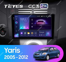 Штатная магнитола Teyes CC3 2K 4/64 Toyota Yaris XP90 (2005-2012)
