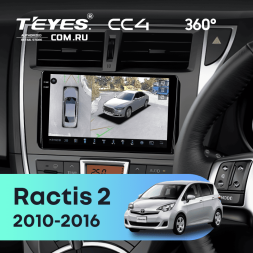 Штатная магнитола Teyes CC4 360 8/128 Toyota Ractis 2 (2010-2016)