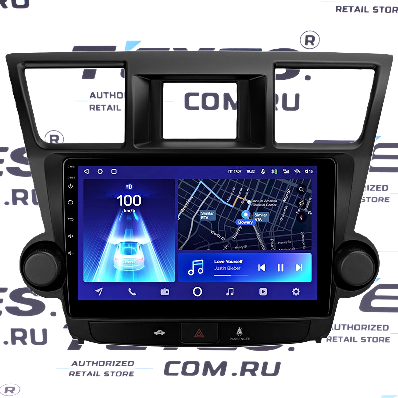 Переходная рамка Toyota Highlander 2 XU40 (2007-2013) F2 (10&quot;)