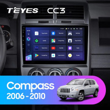 Штатная магнитола Teyes CC3 4/64 Jeep Compass 1 MK (2006-2010)
