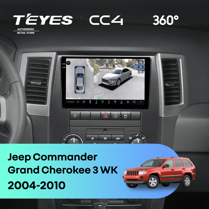 Штатная магнитола Teyes CC4 360 8/128 Jeep Commander (2005-2010)
