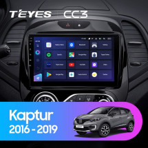 Штатная магнитола Teyes CC3 6/128 Renault Kaptur (2016-2019) F2